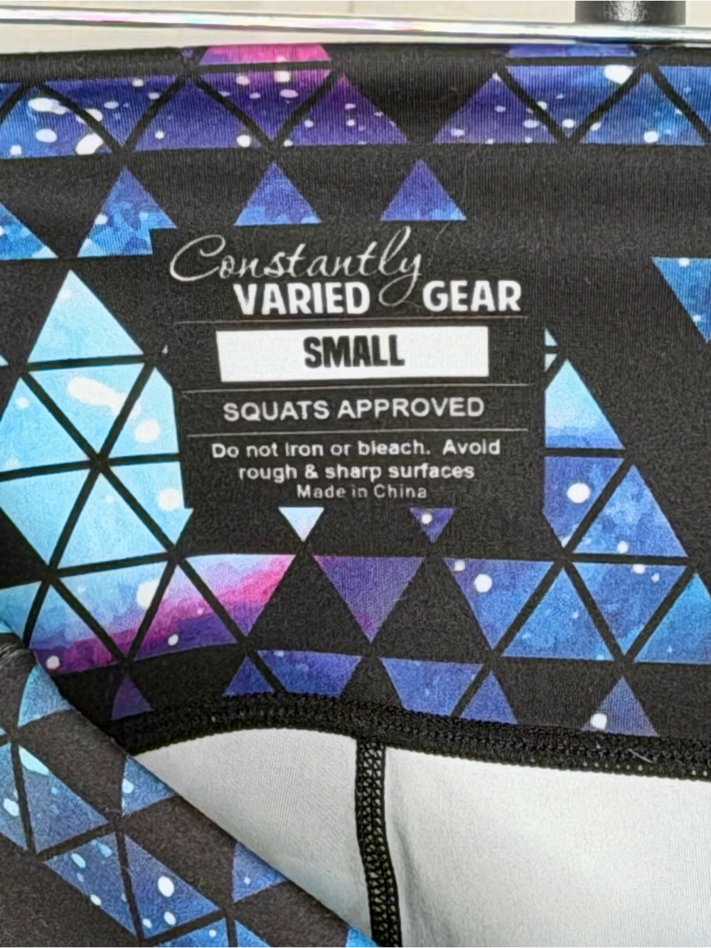 CVG Constantly Varied Gear Blue & Purple Geo Athletic Shorts 2.5” Size Small - Picture 3 of 6